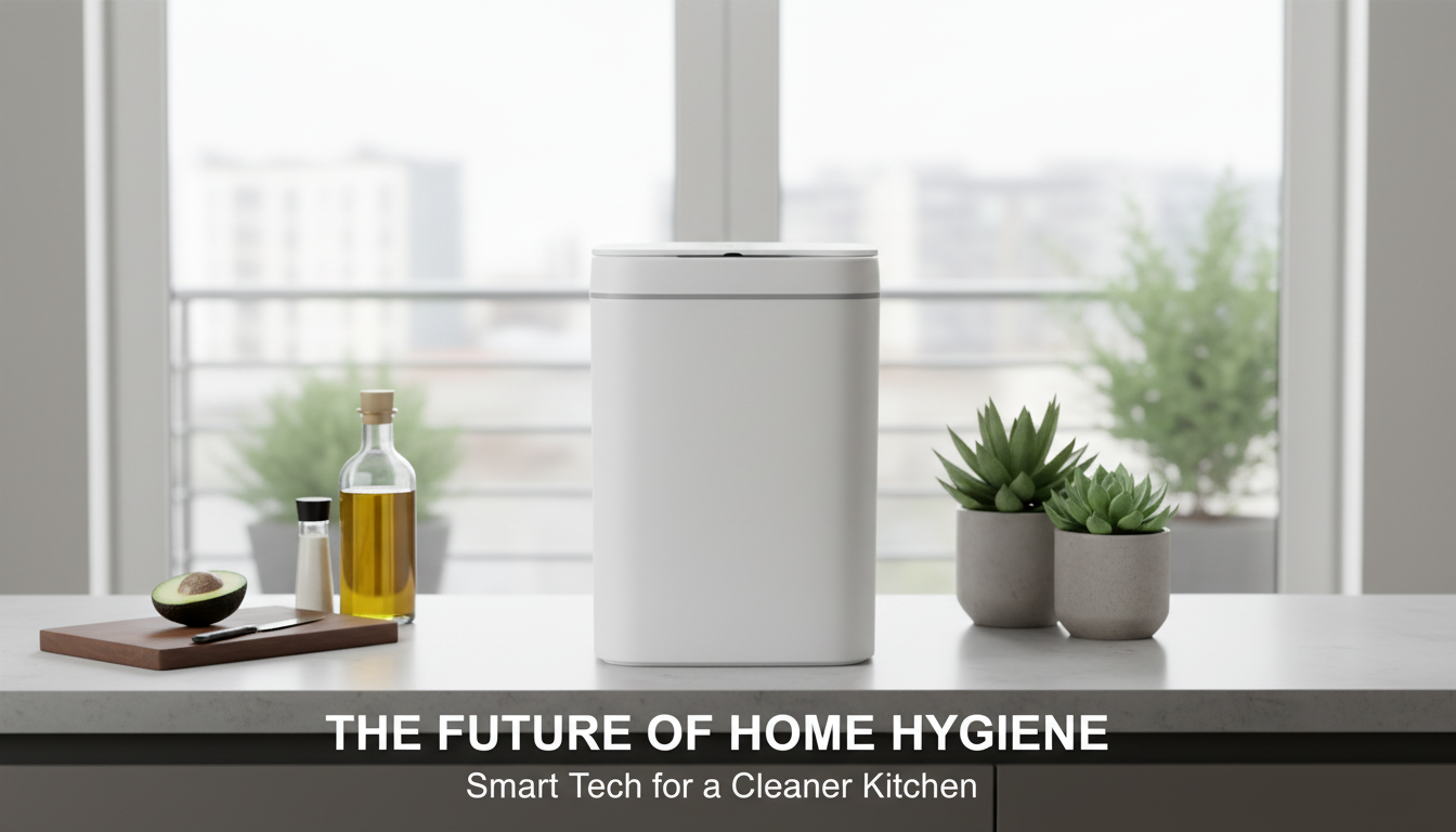 16L Touchless Induction Trash Can for Nursery & Bath